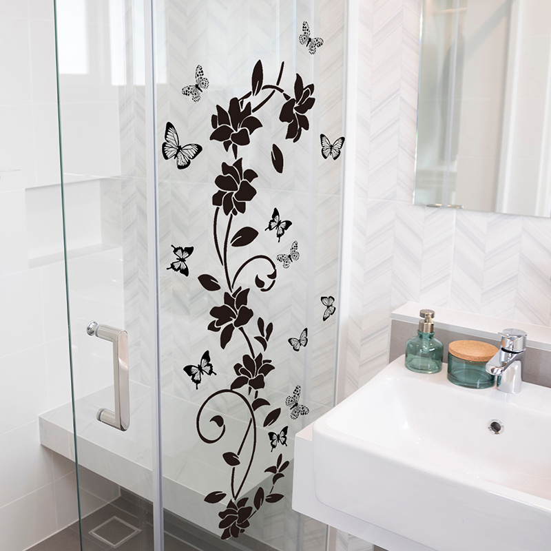 Black Floral Iris Vine Mirror  - огляд і ціна Jet Home Bathroom