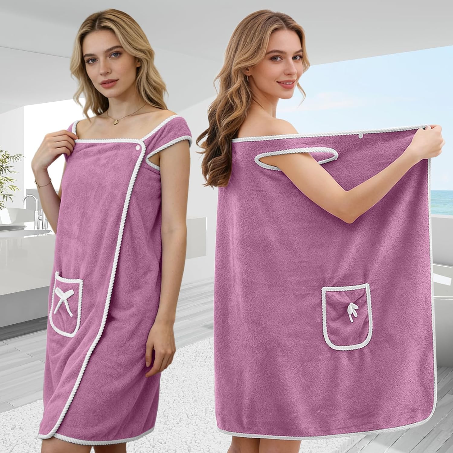 Fast Drying Wearable Bath Towe - огляд і ціна Home Bathroom Spa