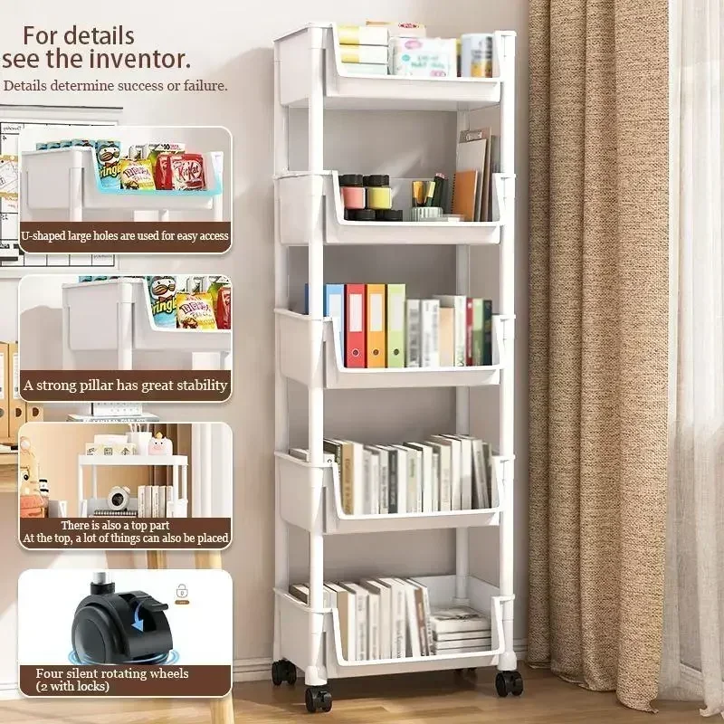 5-Tier Rolling Storage Cart wi - огляд і ціна Home Bathroom Organizer