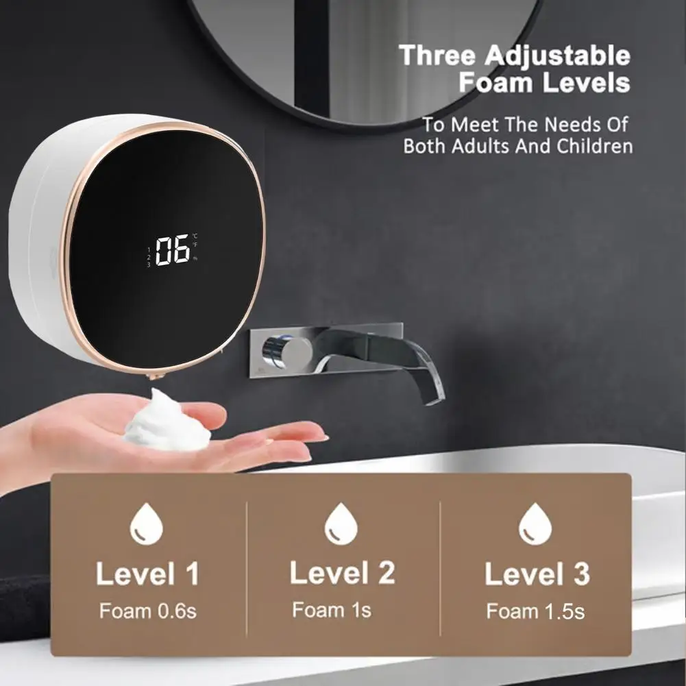 Electric Soap Dispenser with T - огляд і ціна Home Bathroom Wall Soap Dispenser