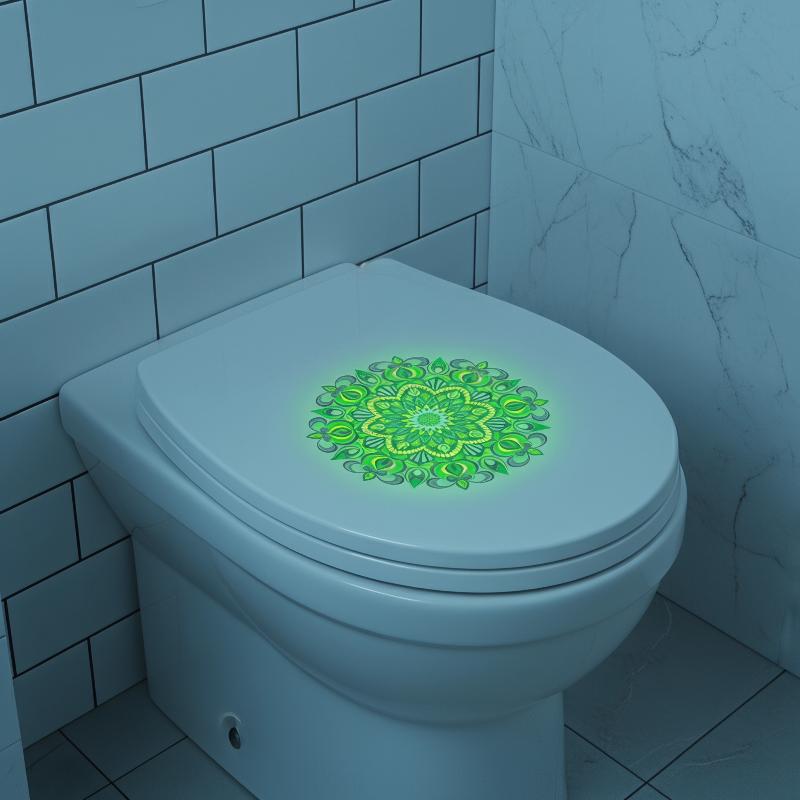 Glow in the Dark Mandala Toile - огляд і ціна Jet Home Bathroom