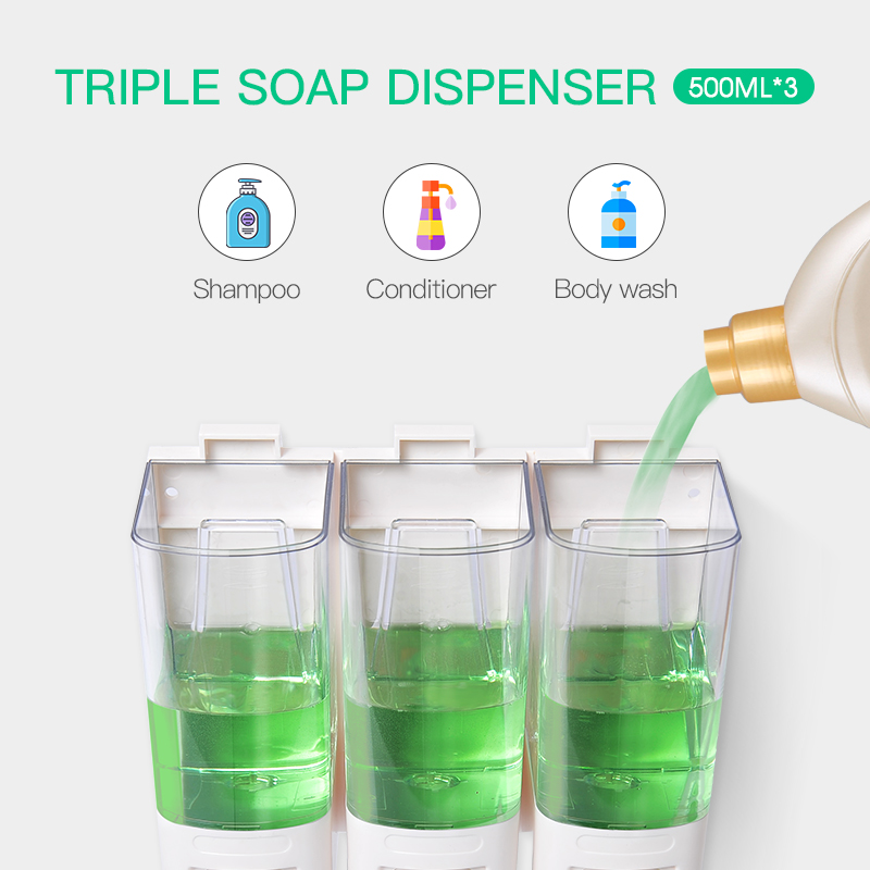 SVAVO Liquid Soap Dispenser Wa - огляд і ціна Home Bathroom Wall Soap Dispenser