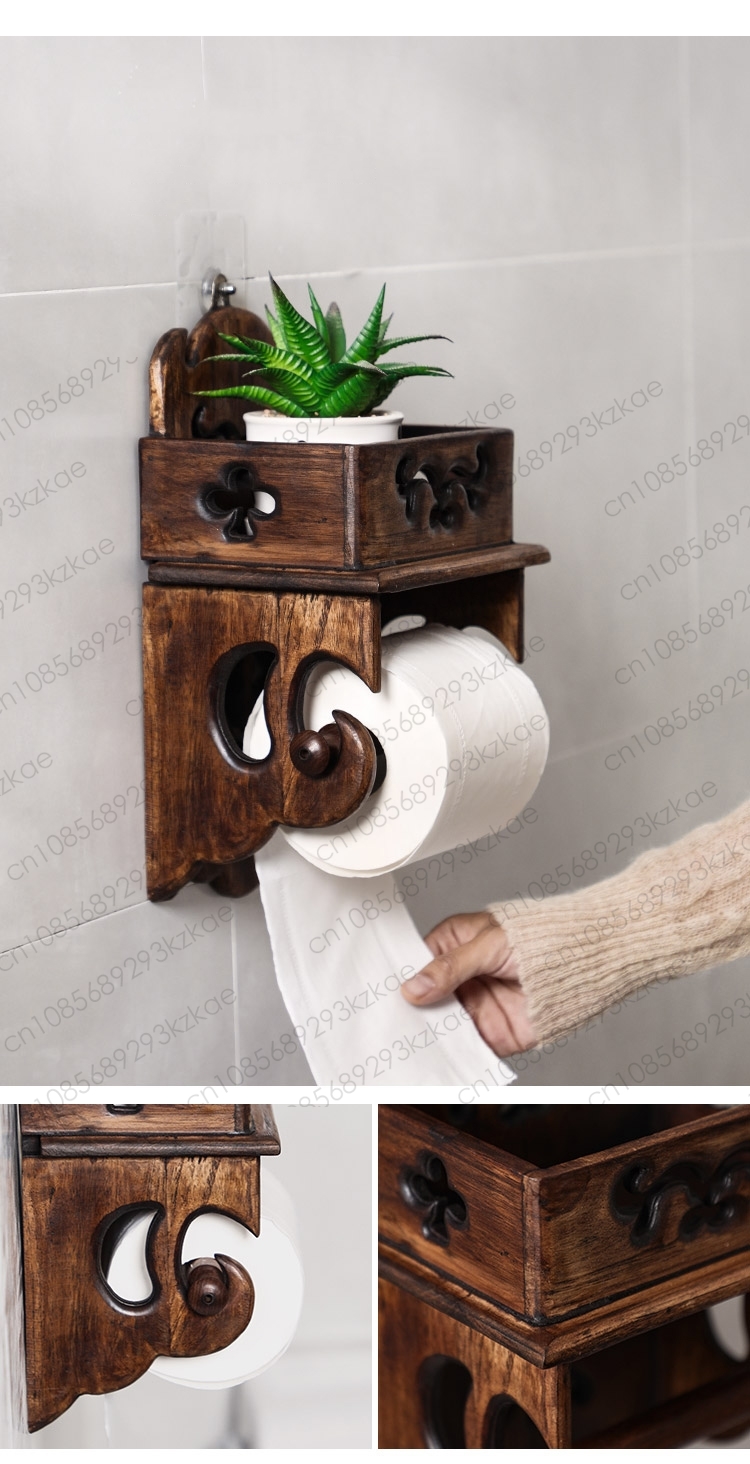 Wooden Paper Towel Holder Toil - огляд і ціна Home Bathroom Paper Towels