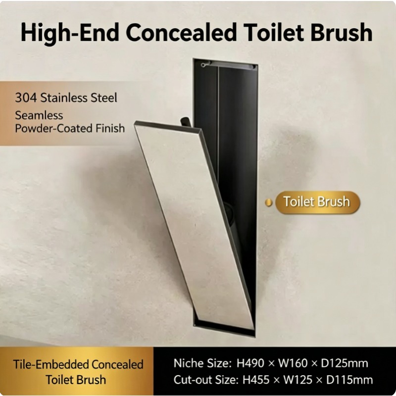 Hidden toilet brush holder+sta - огляд і ціна Toilet Brush Holder