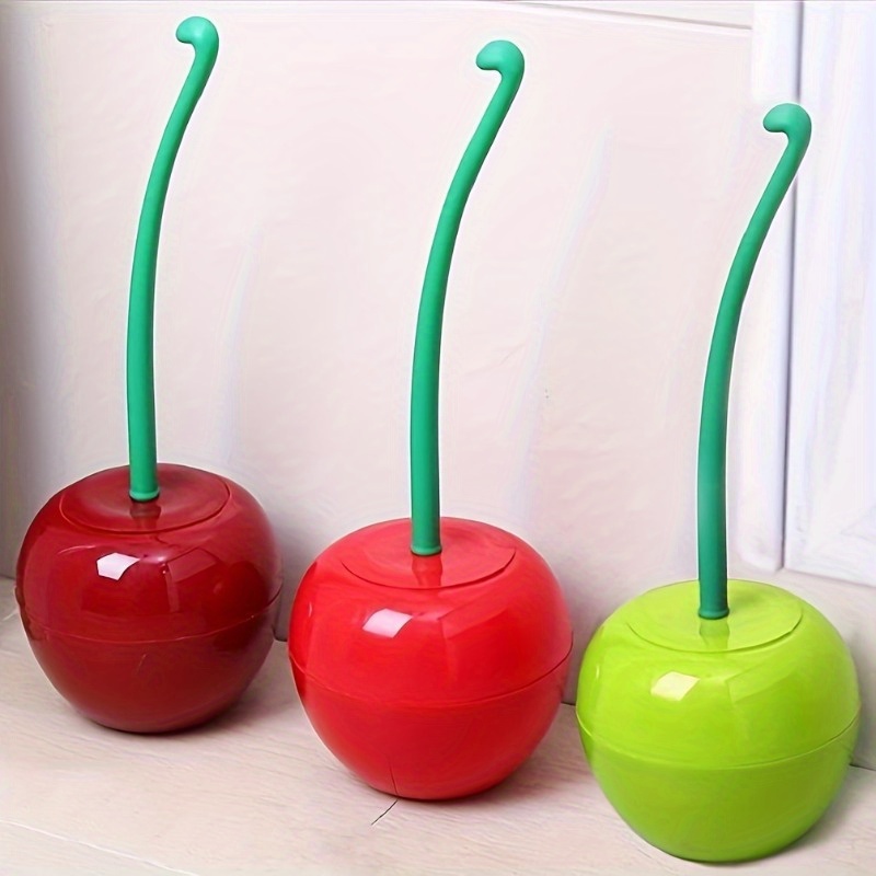 1 cute cherry colored toilet b - огляд і ціна Toilet Brush Holder