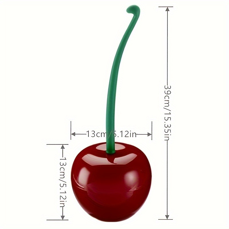 1 cute cherry colored toilet b - огляд і ціна Toilet Brush Holder
