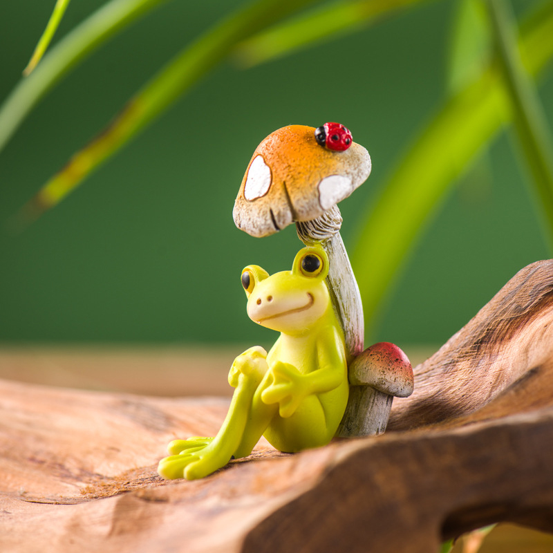 Resin Funny Frog Figurines For - огляд і ціна Jet Home Bathroom