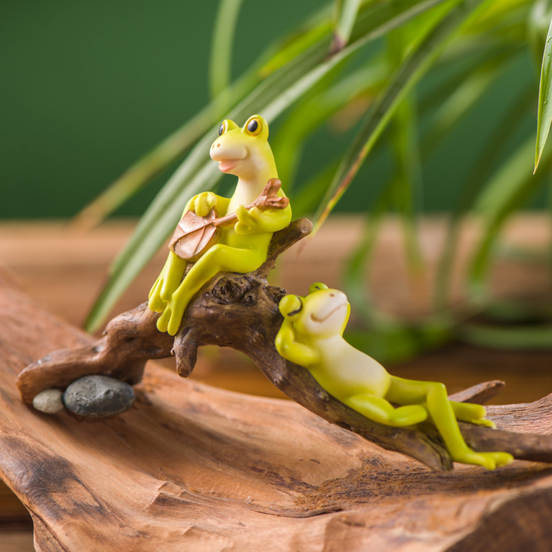 Resin Funny Frog Figurines For - огляд і ціна Jet Home Bathroom