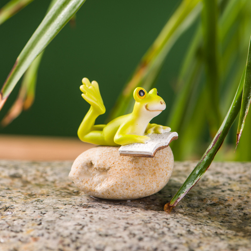 Resin Funny Frog Figurines For - огляд і ціна Jet Home Bathroom