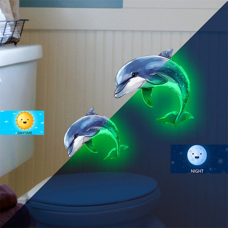 Glow-in-the-dark Dolphin Toile - огляд і ціна Jet Home Bathroom
