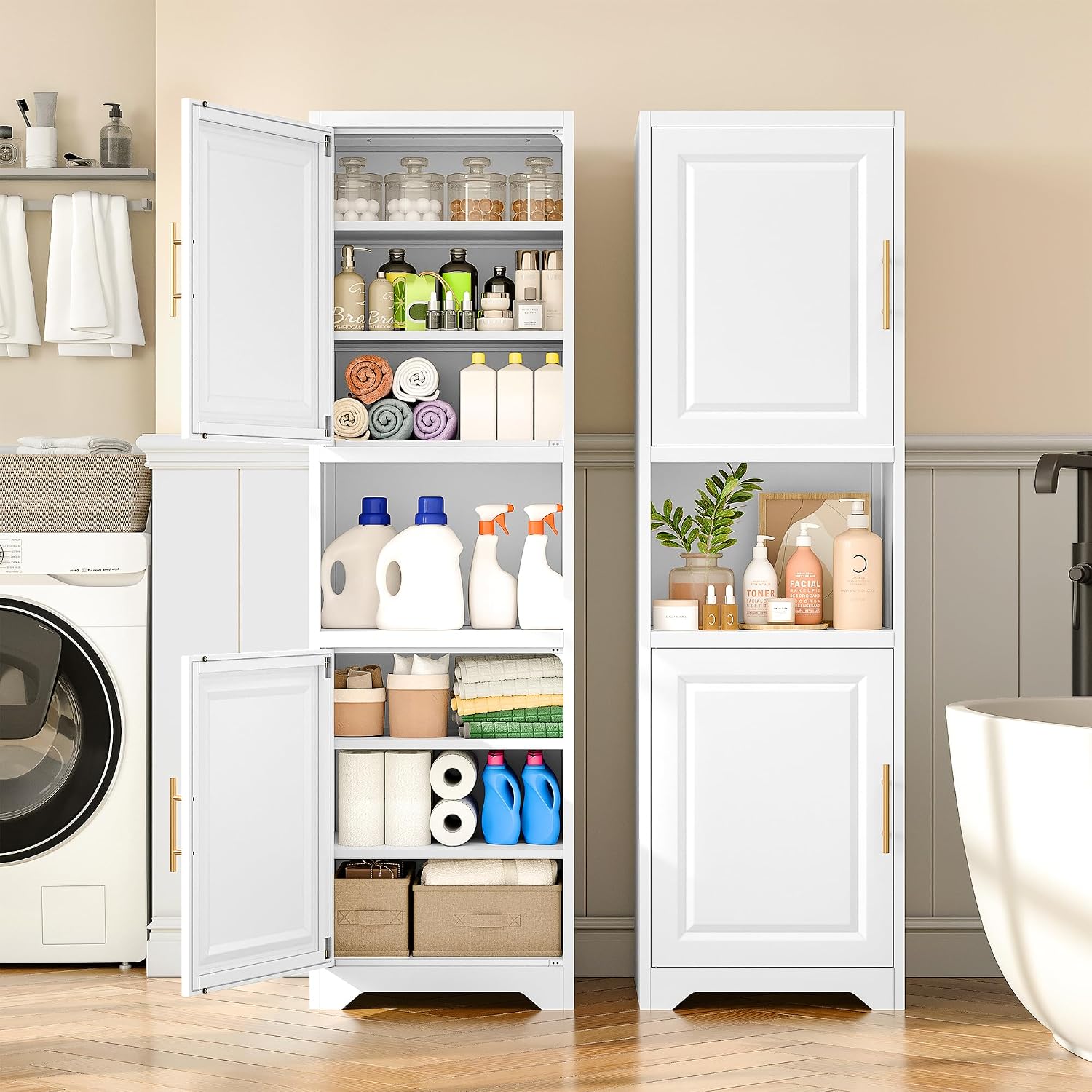 67 Inch Tall Narrow Storage Ca - огляд і ціна Home Bathroom Organizer