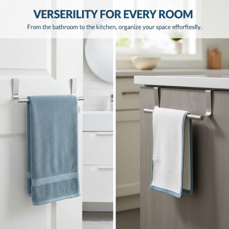 Towel Robe Rack Stainless Stee - огляд і ціна Jet Home Bathroom