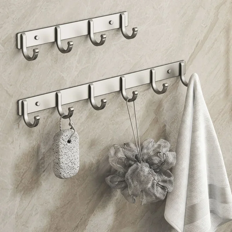 Aluminum Wall Hook Rack – No-D - огляд і ціна Home Bathroom Organizer