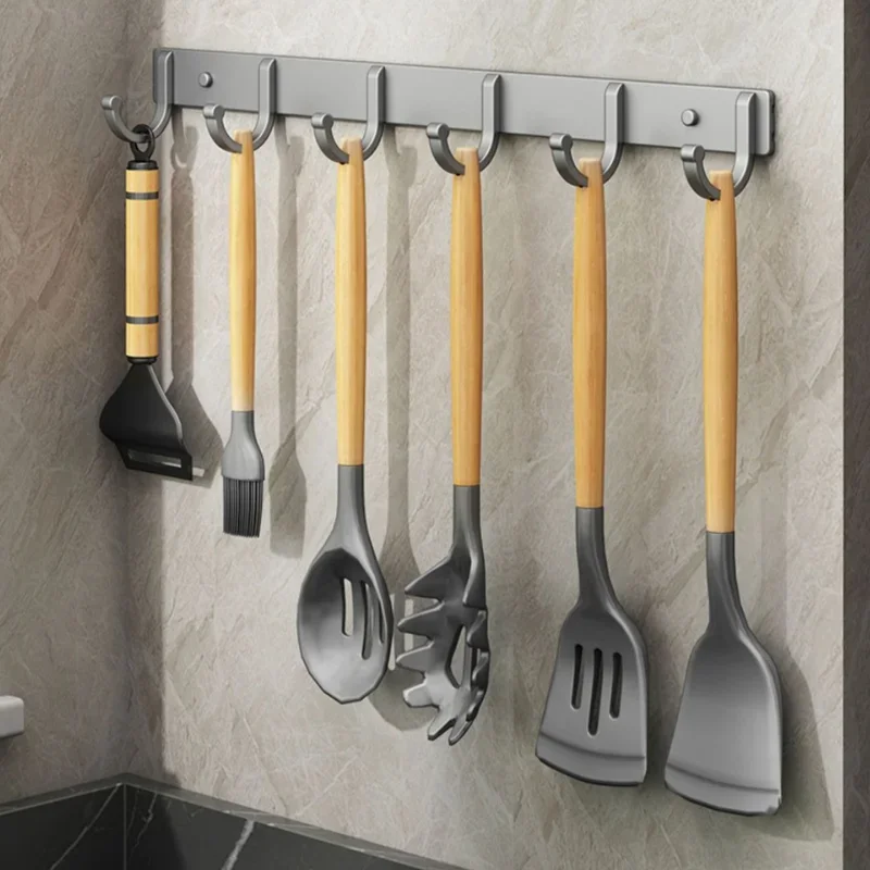 Aluminum Wall Hook Rack – No-D - огляд і ціна Home Bathroom Organizer