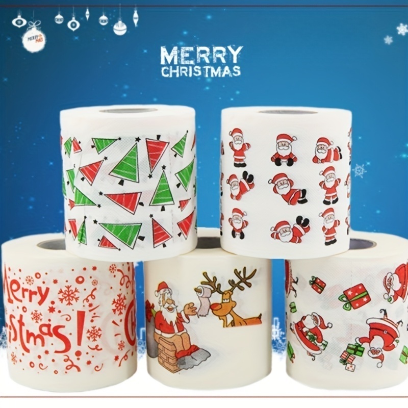 1/3pcs Christmas Toilet Paper  - огляд і ціна Home Bathroom Paper Towels