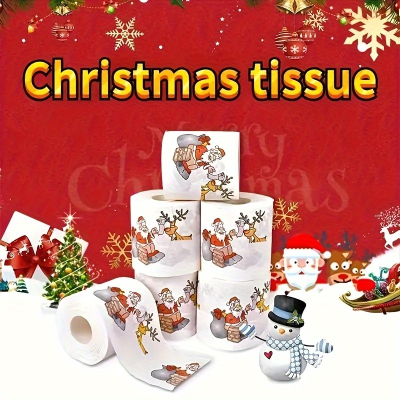 1/3pcs Christmas Toilet Paper  - огляд і ціна Home Bathroom Paper Towels
