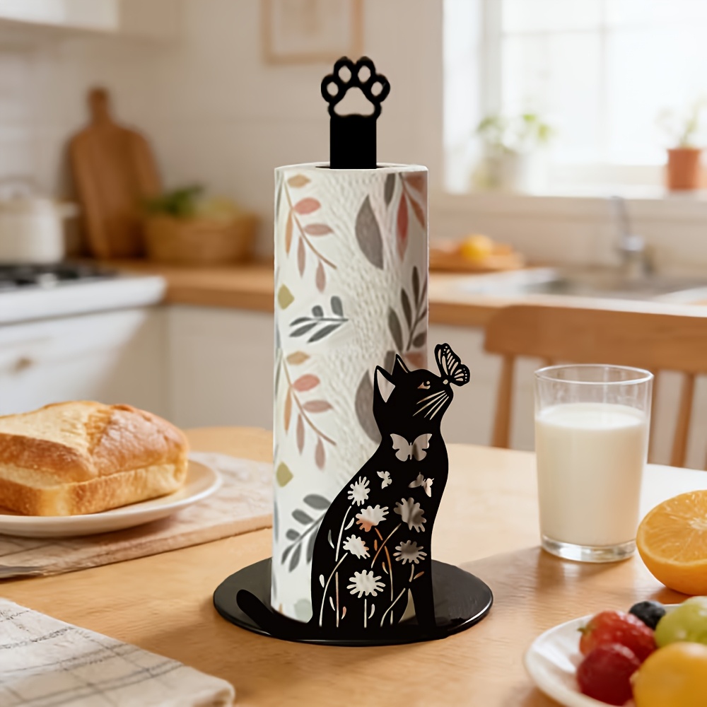 1 Piece 2D Flat Cute Black Cat - огляд і ціна Home Bathroom Paper Towels