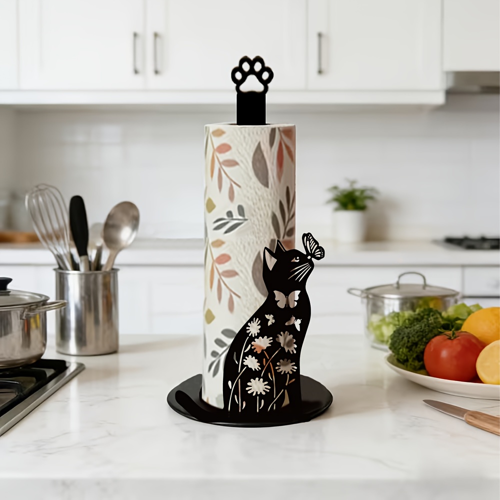 1 Piece 2D Flat Cute Black Cat - огляд і ціна Home Bathroom Paper Towels