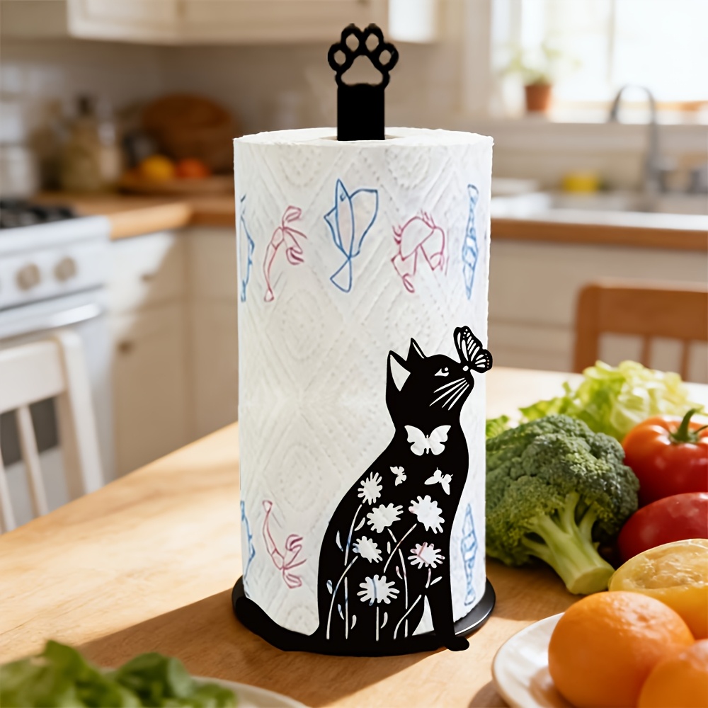 1 Piece 2D Flat Cute Black Cat - огляд і ціна Home Bathroom Paper Towels