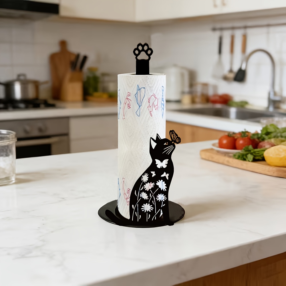1 Piece 2D Flat Cute Black Cat - огляд і ціна Home Bathroom Paper Towels